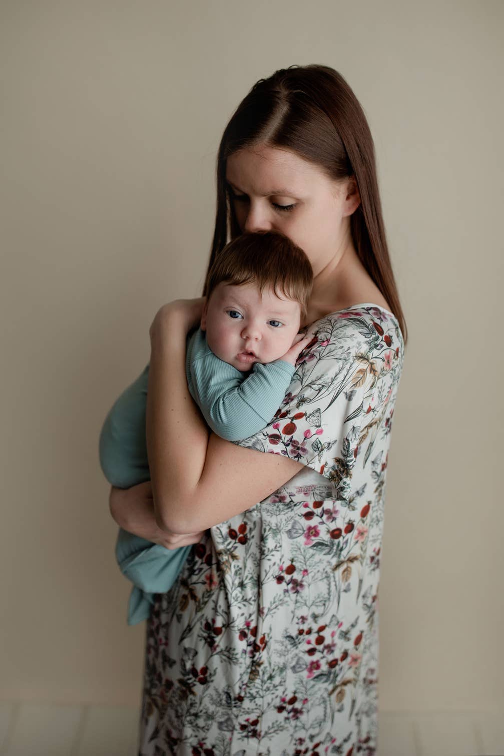 Floral Mommy Labor and Delivery/ Nursing Gown