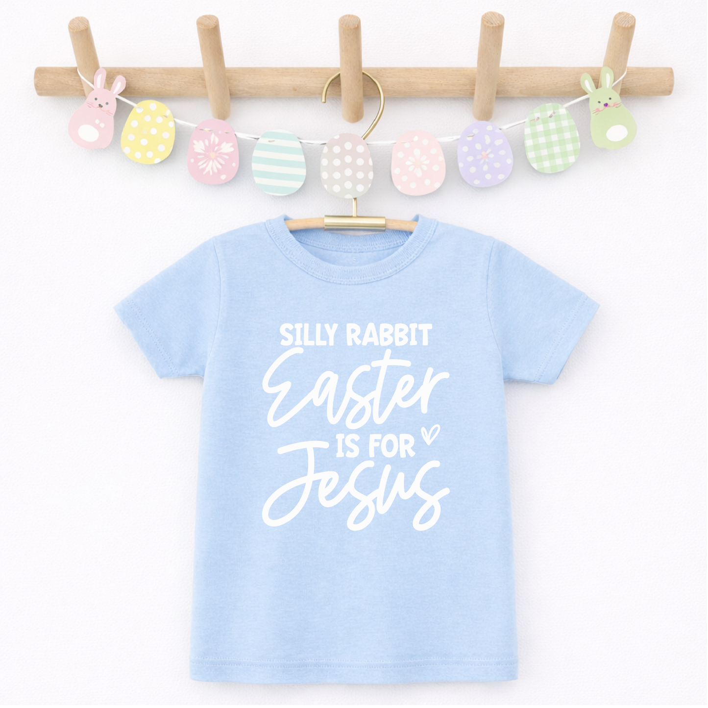 Kids Easter Shirt, Silly Rabbit Easter is for Jesus Tee