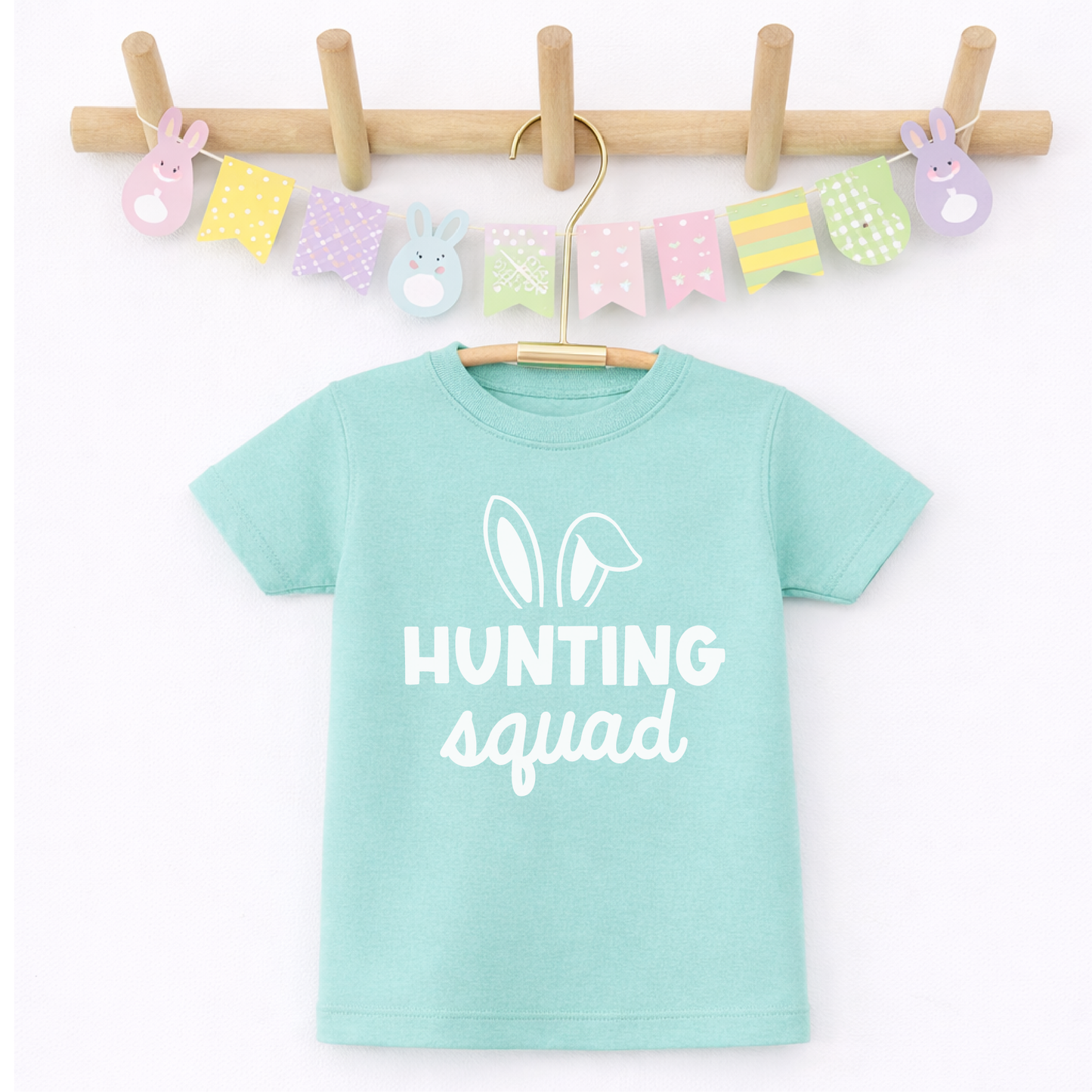 Kids Easter Shirt, Hunting Squad Tee for Boys and Girls