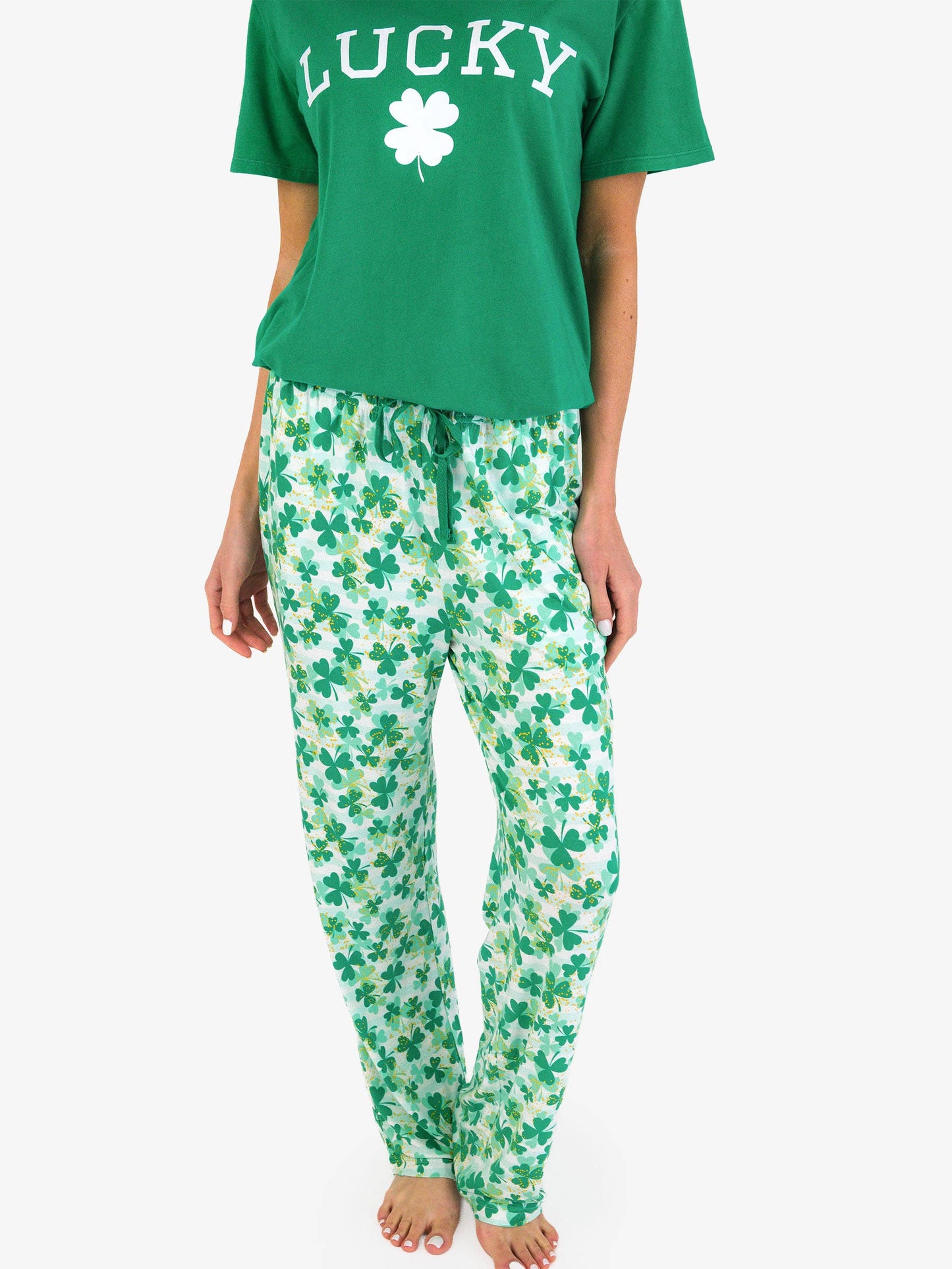 SoftSnooze™ Adult Bamboo Viscose Clover Field Pajama Pants