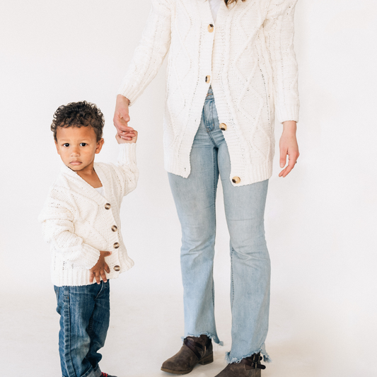 Ivory Cable Knit Cardigan - Infant