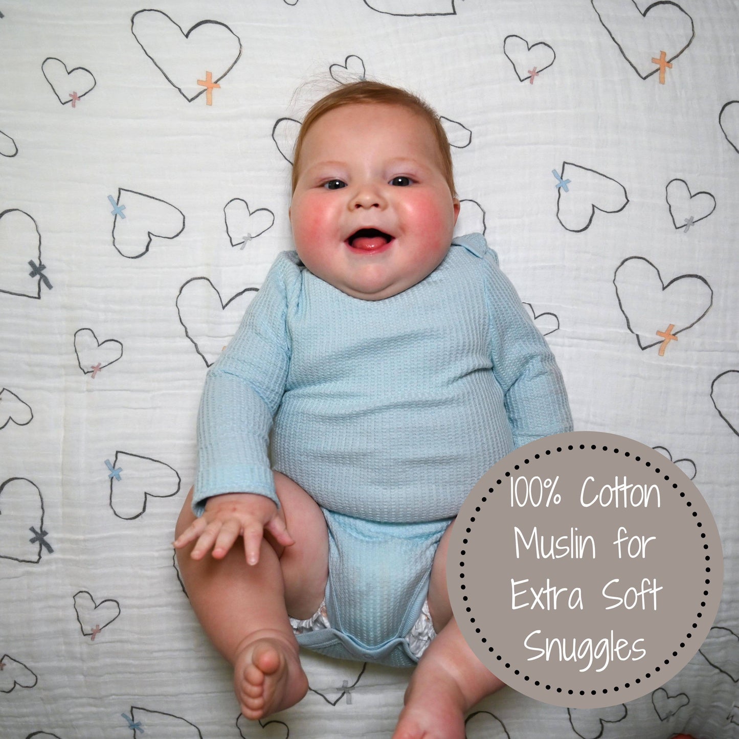 The Love of Christ Baby Muslin Swaddle Blanket