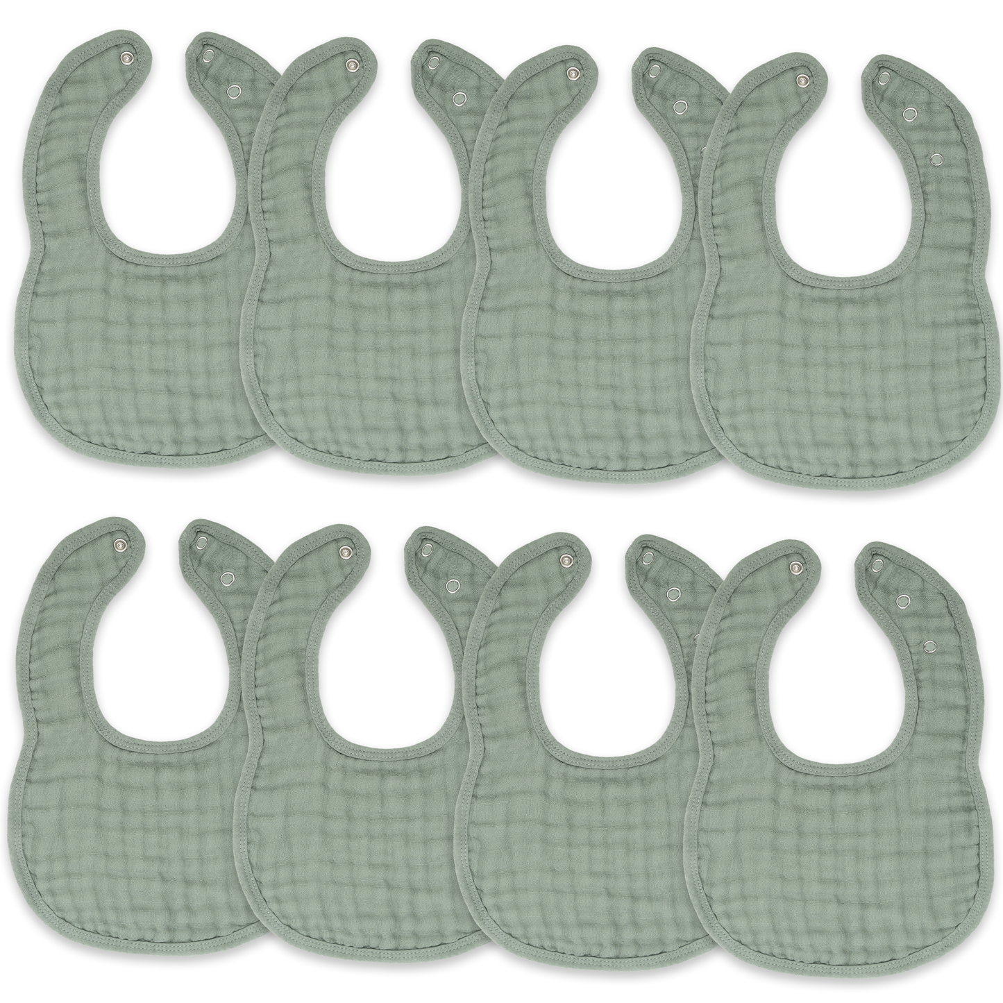 Muslin Cotton Baby Bibs Adjustable Size by Comfy Cubs