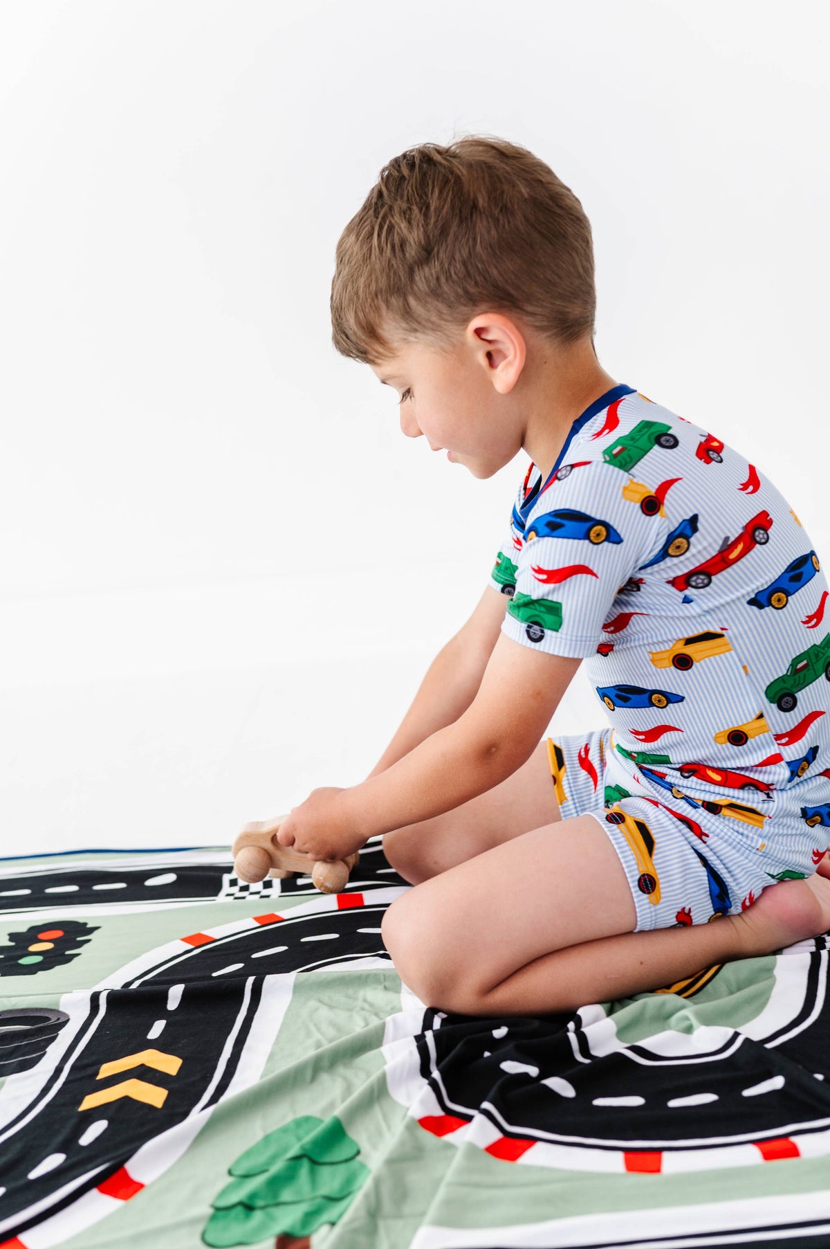 Racing Stripes Shorts Pajamas