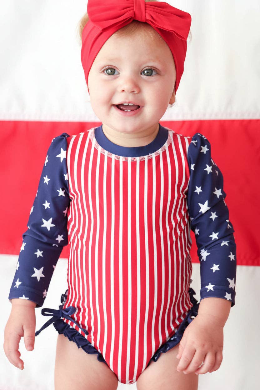 Swim Bow | Sparkler Red
