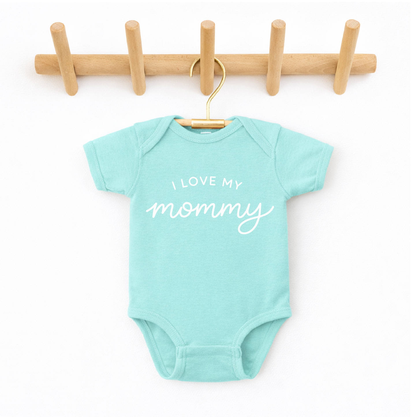 I Love My Mommy Baby Onesie, First Mother's Day Gift