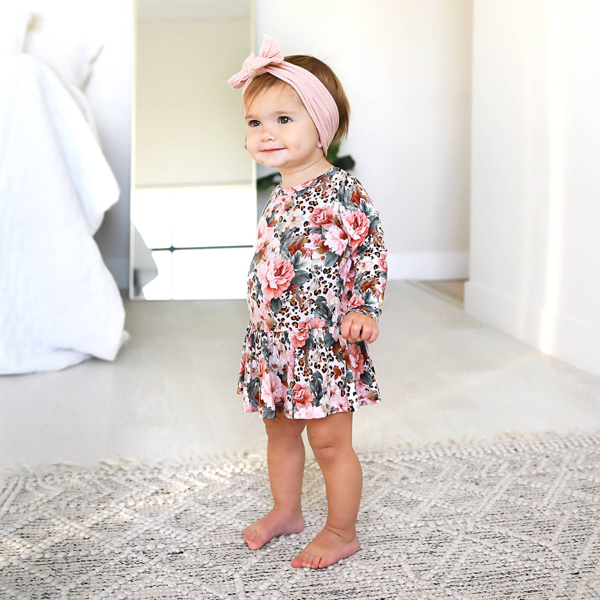 Laura TUTU Bamboo Floral Baby Clothing Dress Outfit