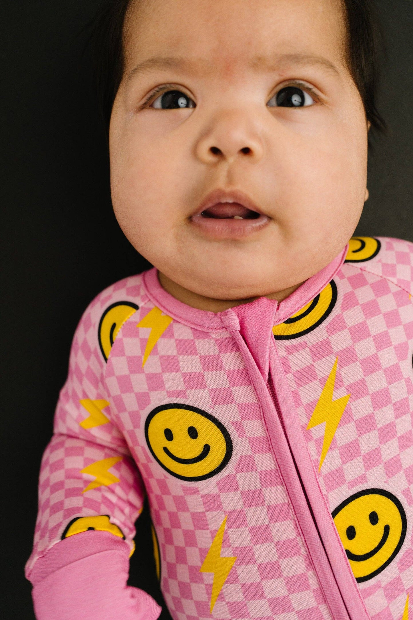 Pink Bolt Check Bamboo Sleeper