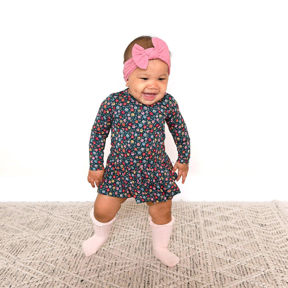 Isabelle TUTU Bamboo Floral Baby Clothing Dress Outfit