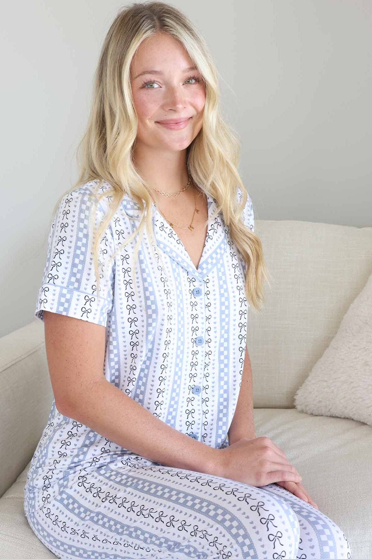 Women's Two Piece Flare Lounge Set | Bow Mama