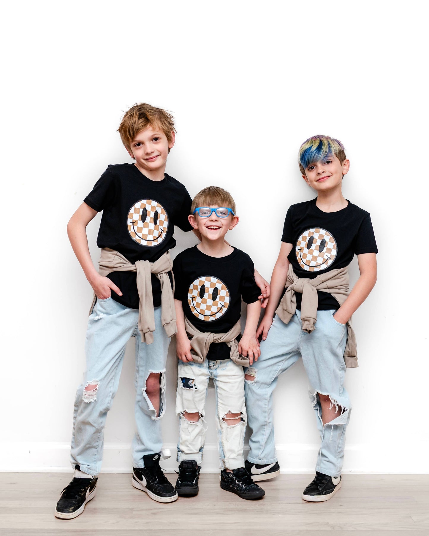 Checkered Smiley | Infant, Toddler, Youth Boys & Girls Shirt