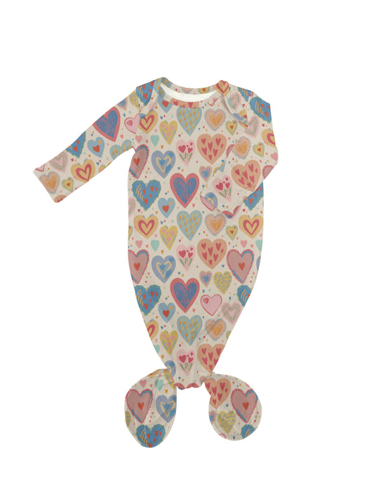 Lovestruck Hearts Knotted Gown