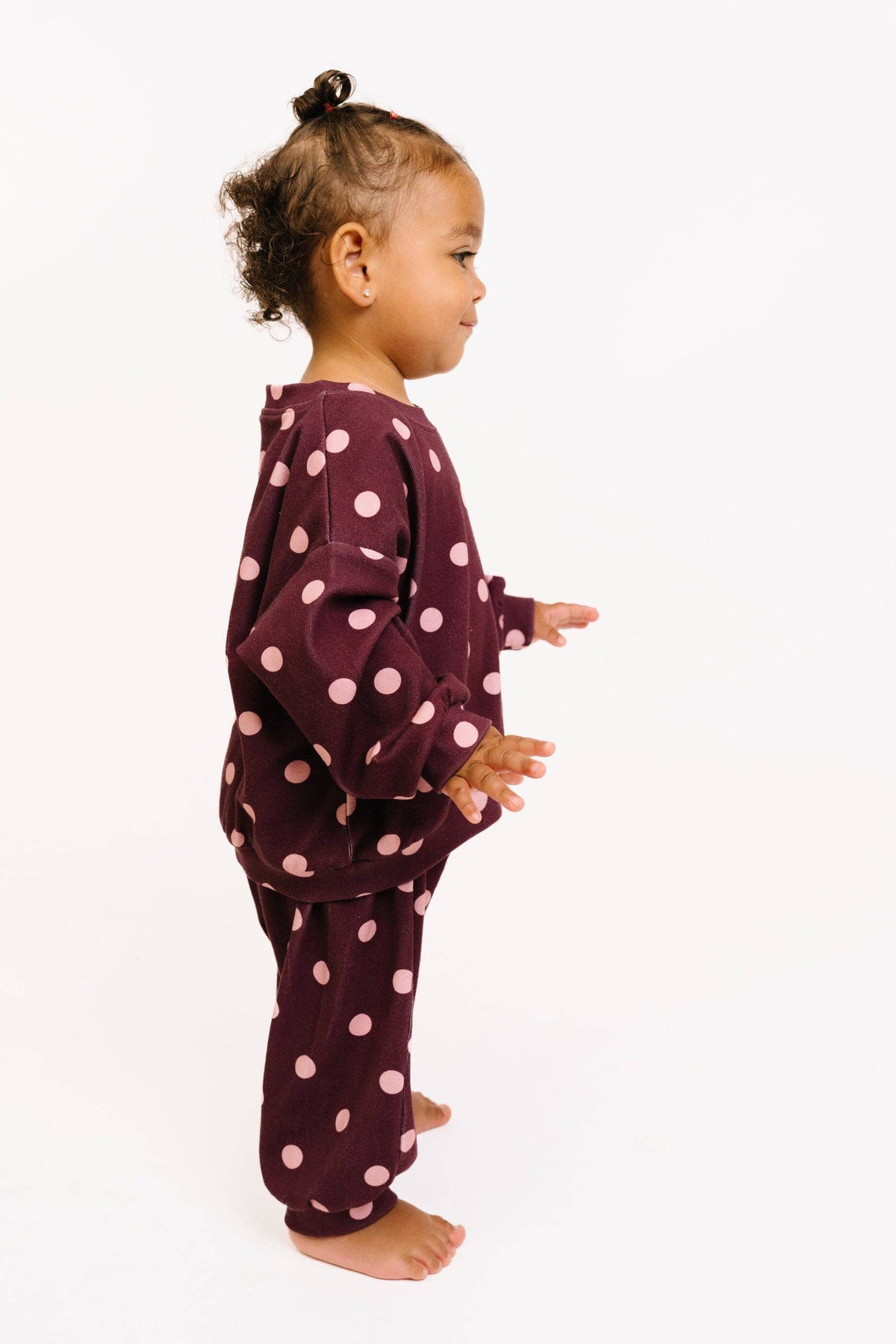 Mulberry Polkadot Sweatsuit