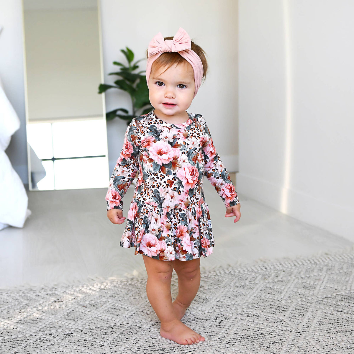 Laura TUTU Bamboo Floral Baby Clothing Dress Outfit