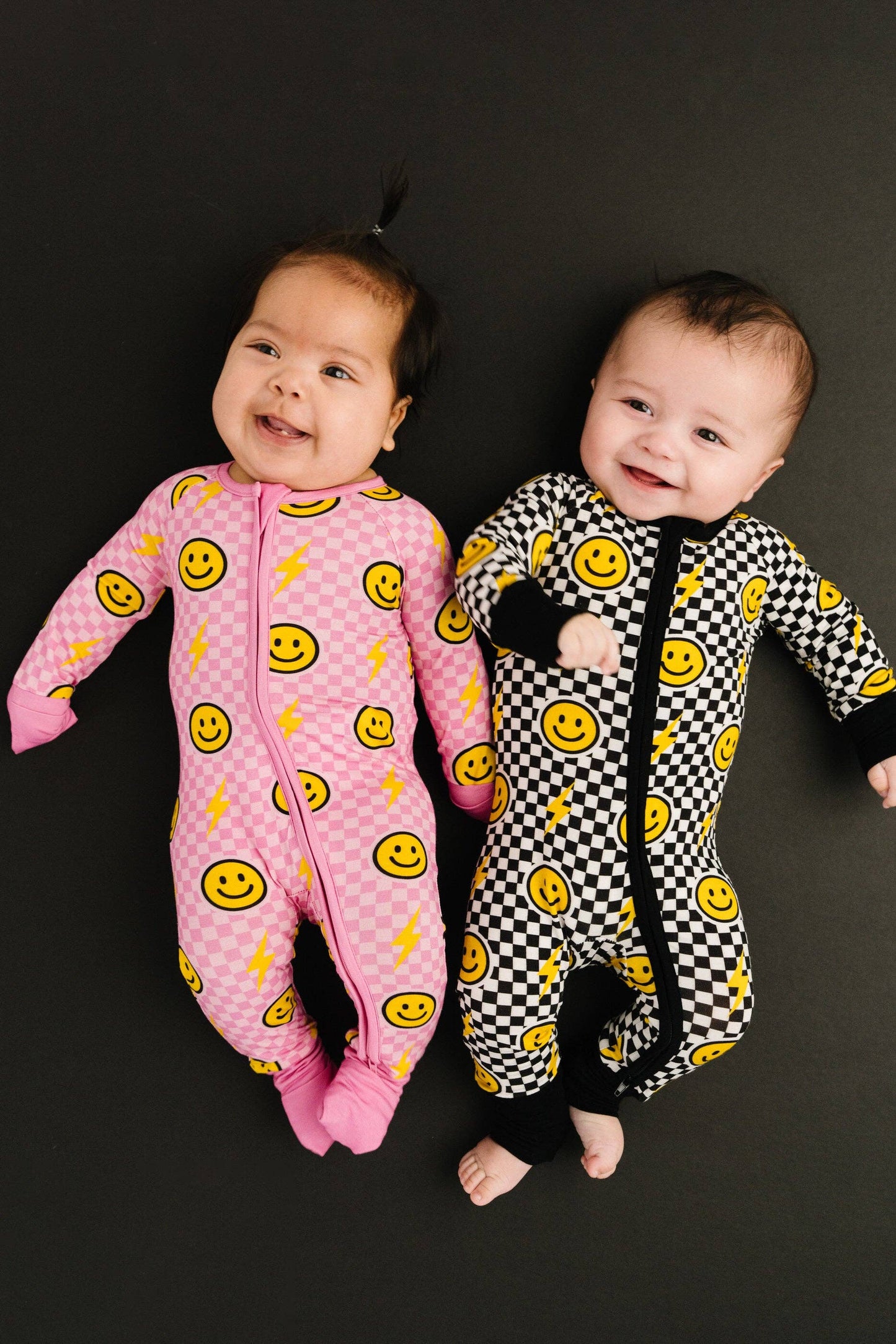 Pink Bolt Check Bamboo Sleeper