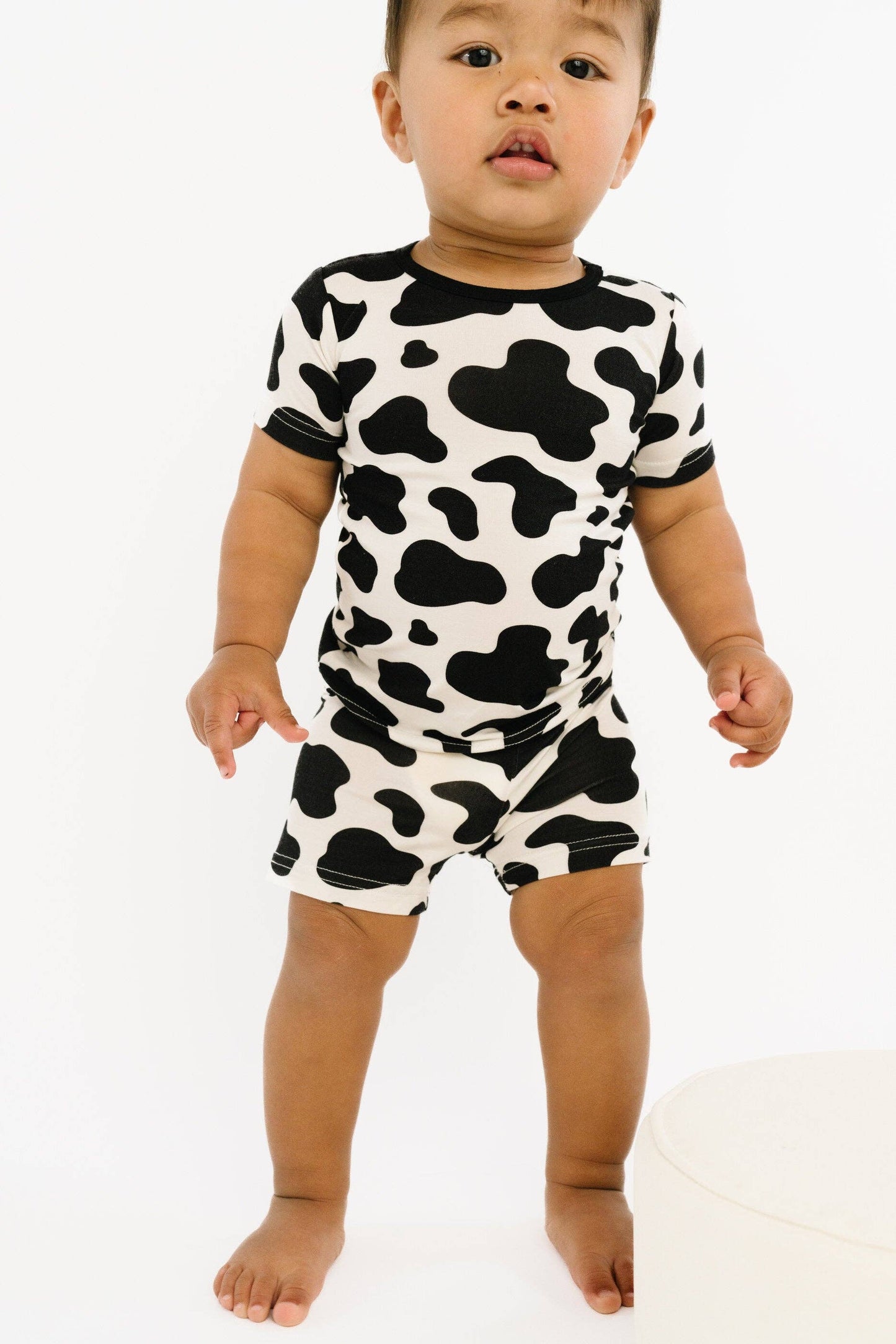 Classic Cow Bamboo Shorts Set