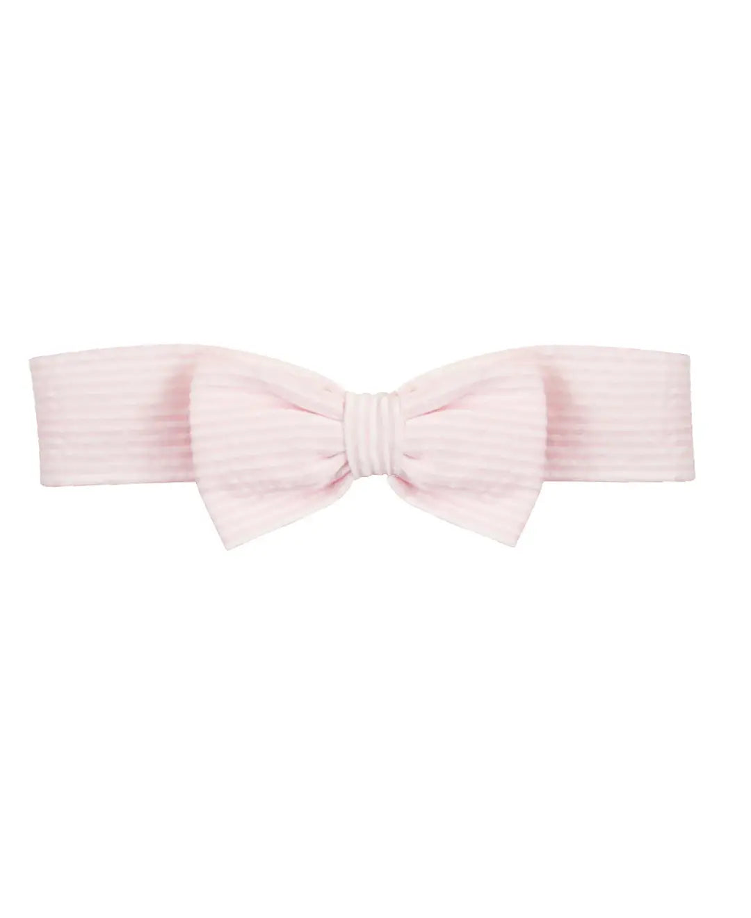 Girls Pink Seersucker Woven Headband