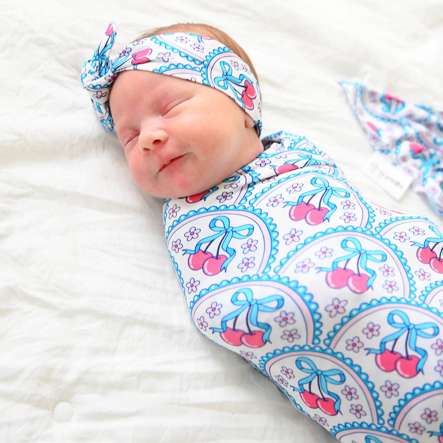 Cherry TOPKNOT HEADBAND Baby Newborn Cherry Hair Accessories