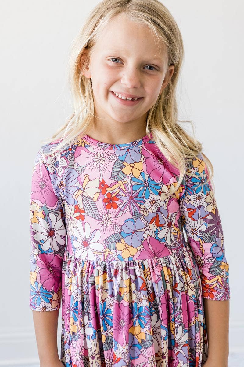 Mauve What's Up Buttercup Twirl Dress