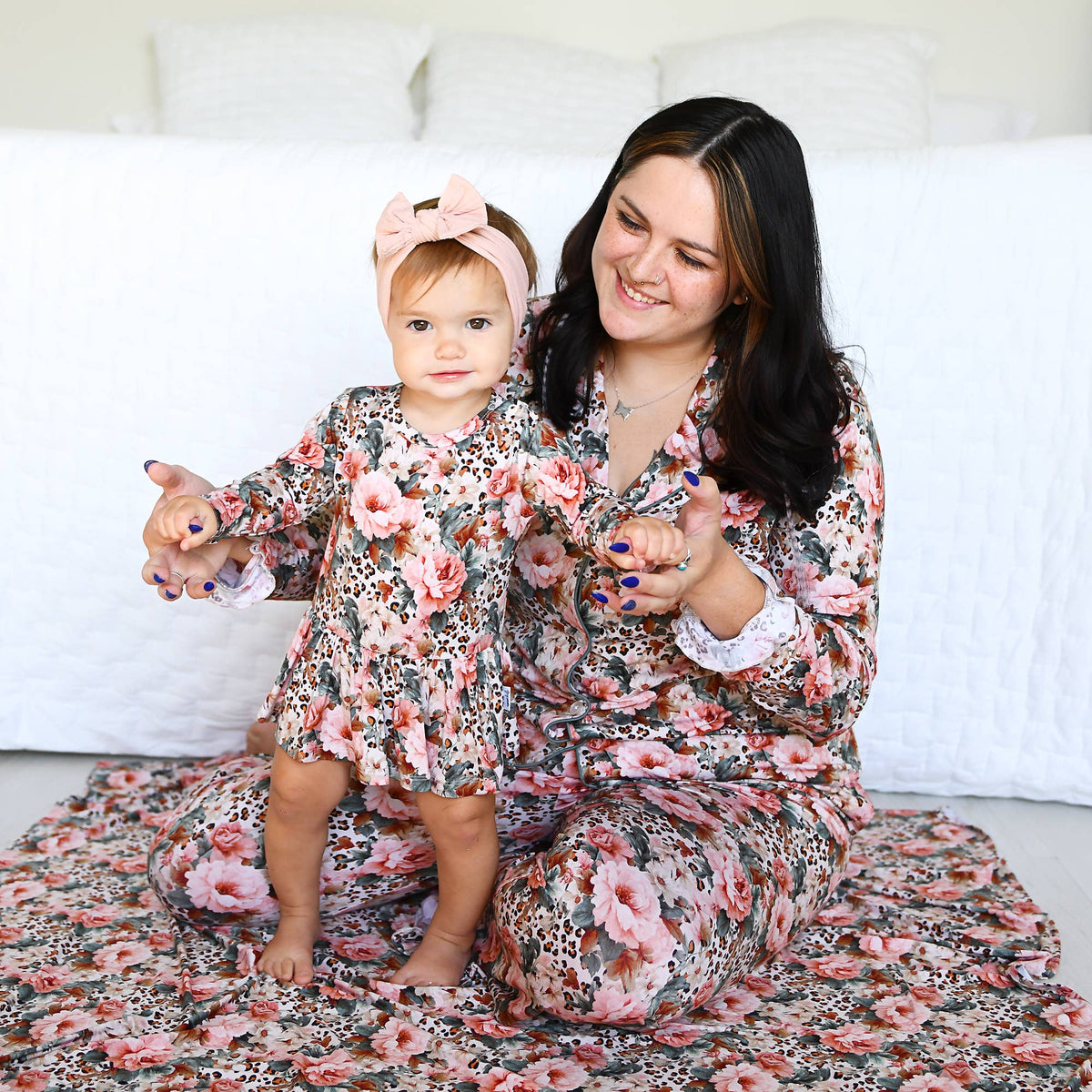 Laura TUTU Bamboo Floral Baby Clothing Dress Outfit