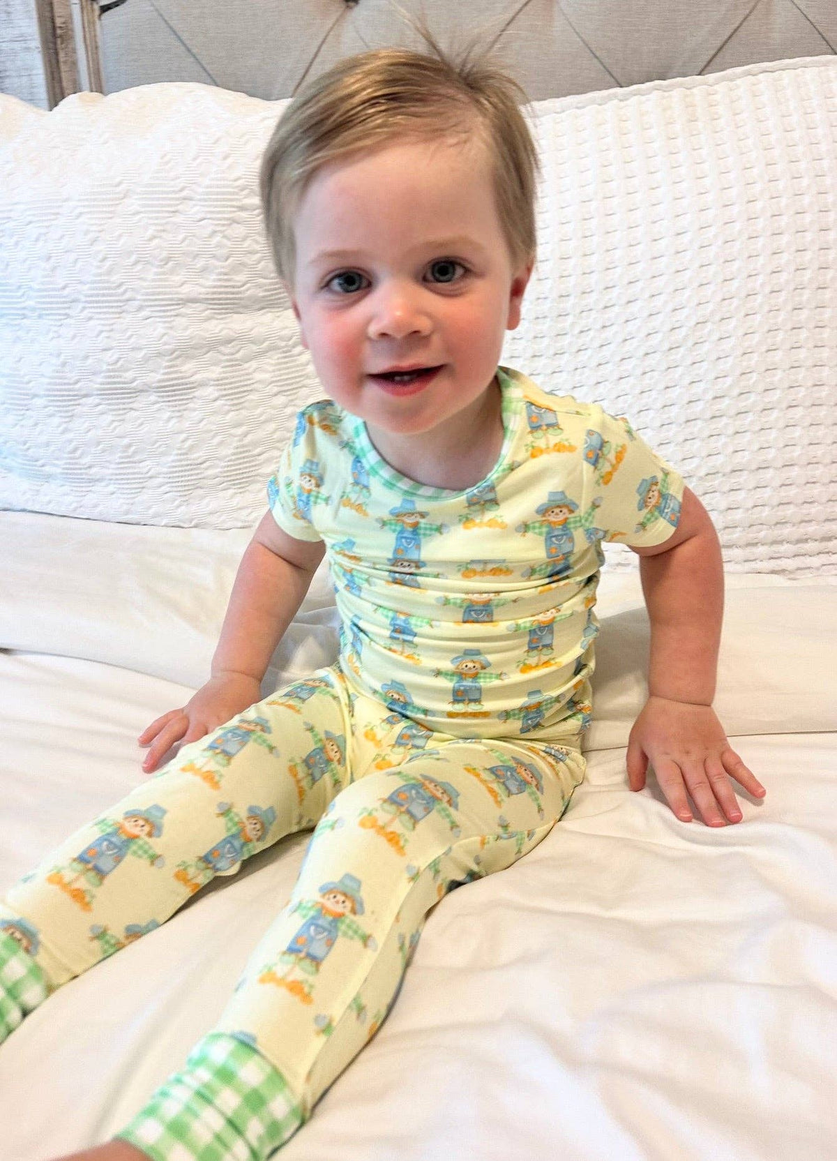 Green Scarecrow Two Piece Pajama set