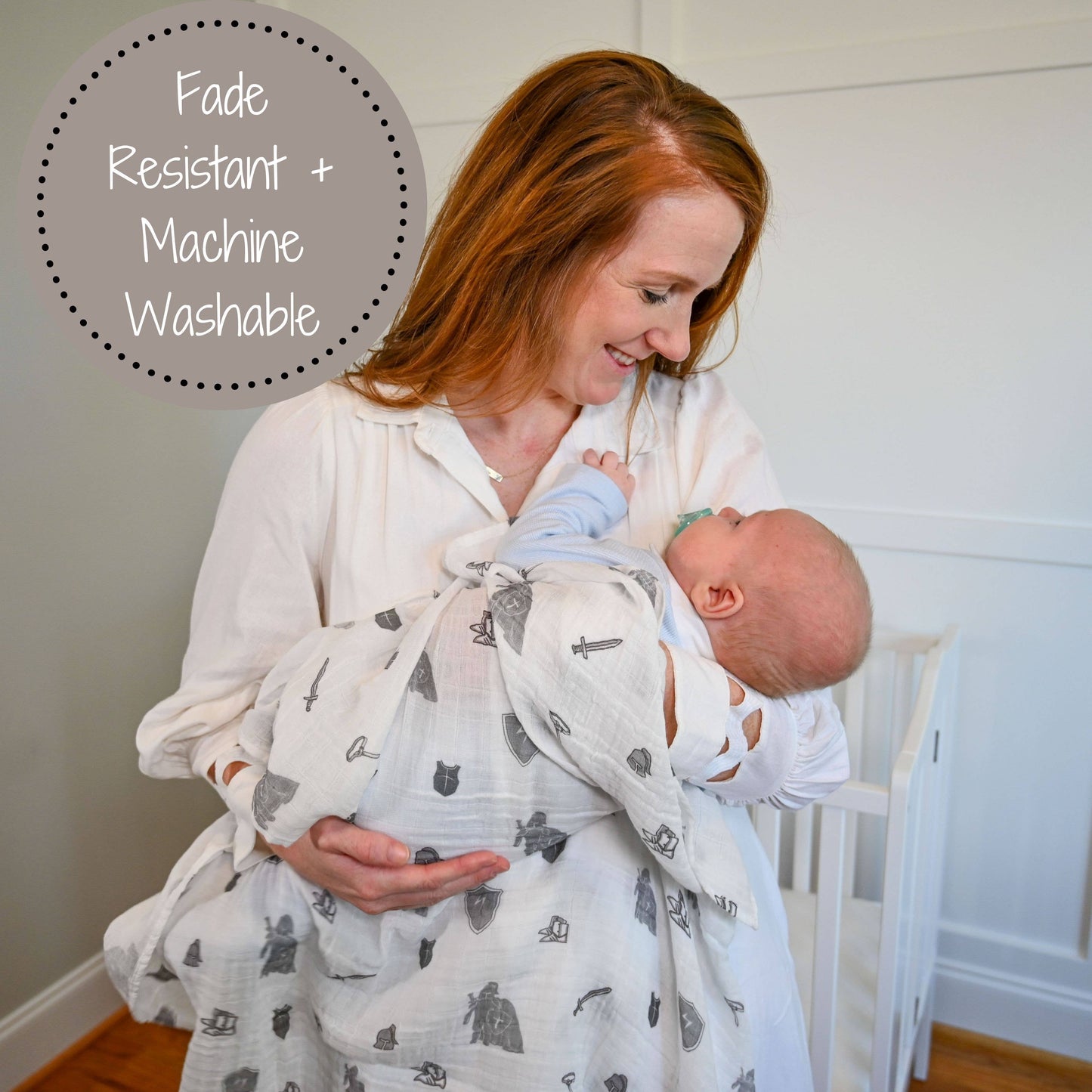 Armor of God Baby Muslin Swaddle Blanket
