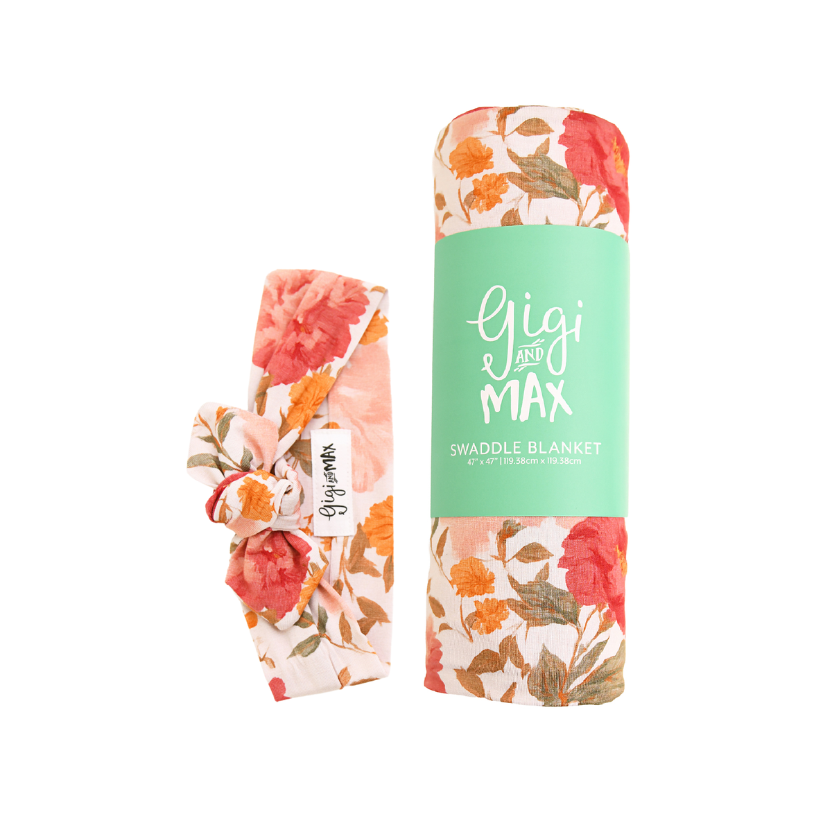 Felicity SWADDLE Floral Bamboo Baby Blanket Coming Home Gift