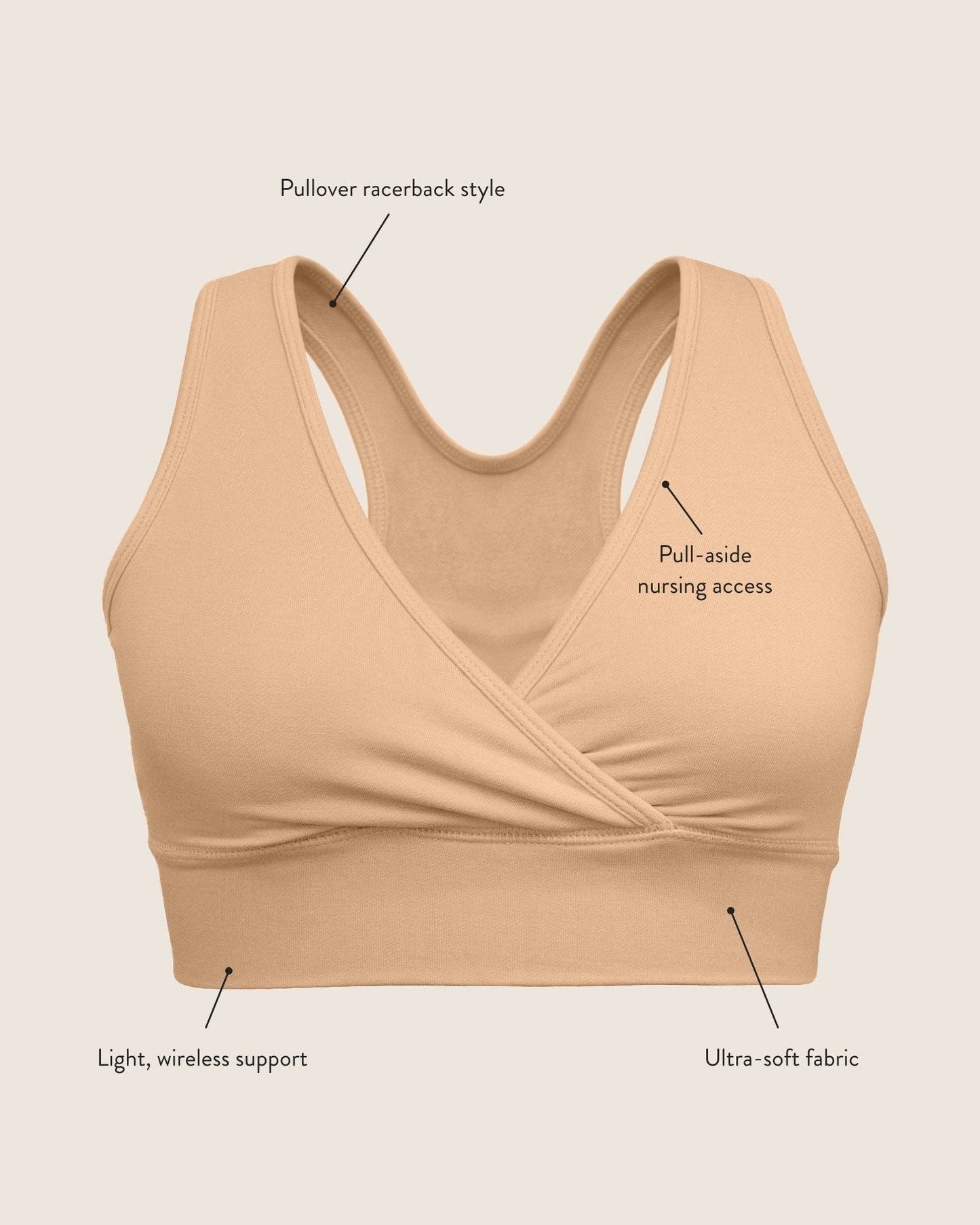 Birthday Colors: French Terry Racerback Nursing & Sleep Bra