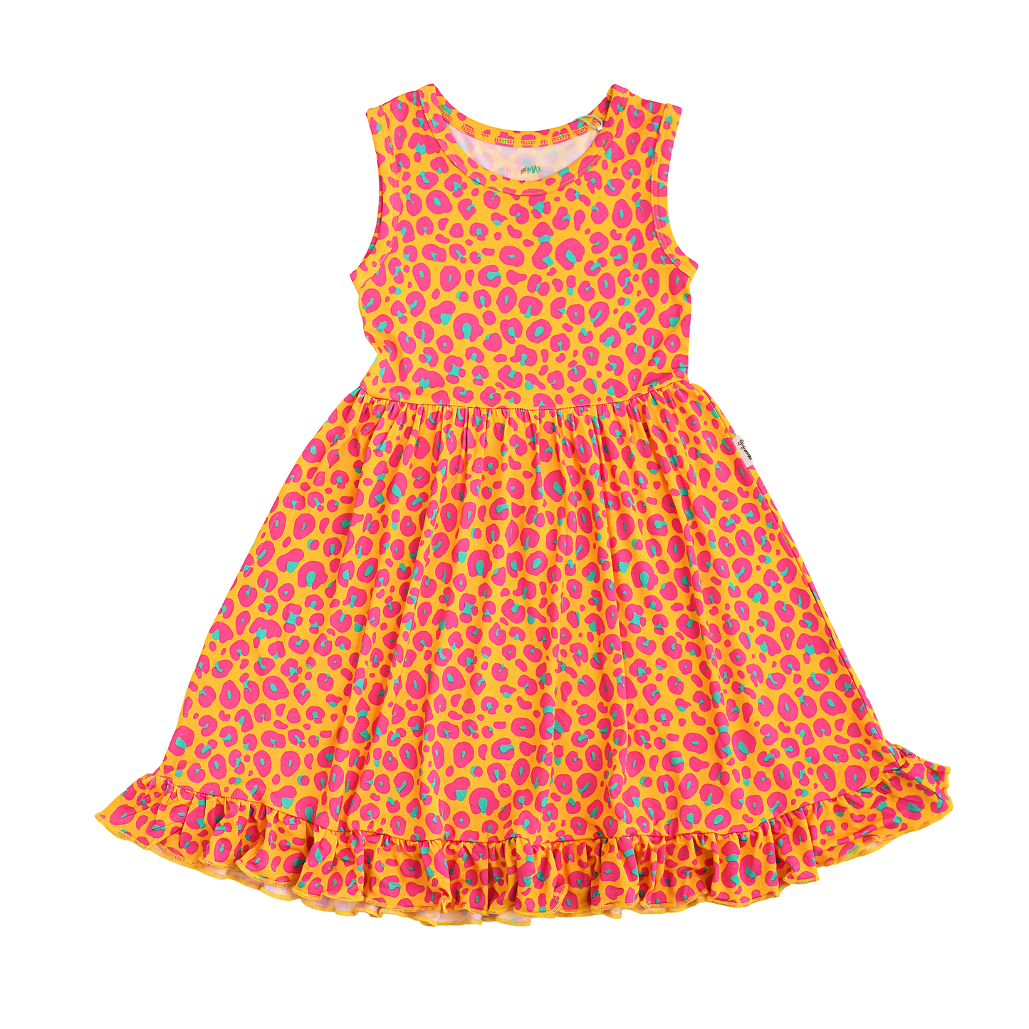 Kelly Leopard TANK TWIRL DRESS Bamboo Kids Outfit
