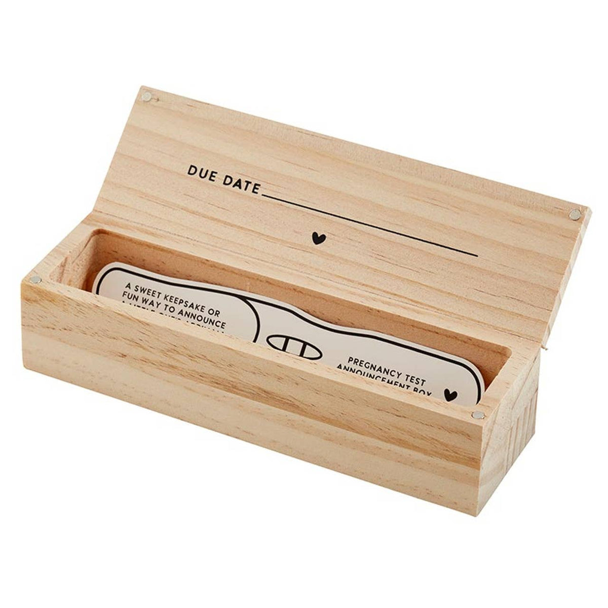Coming Soon Pregnancy Test Announcement Box