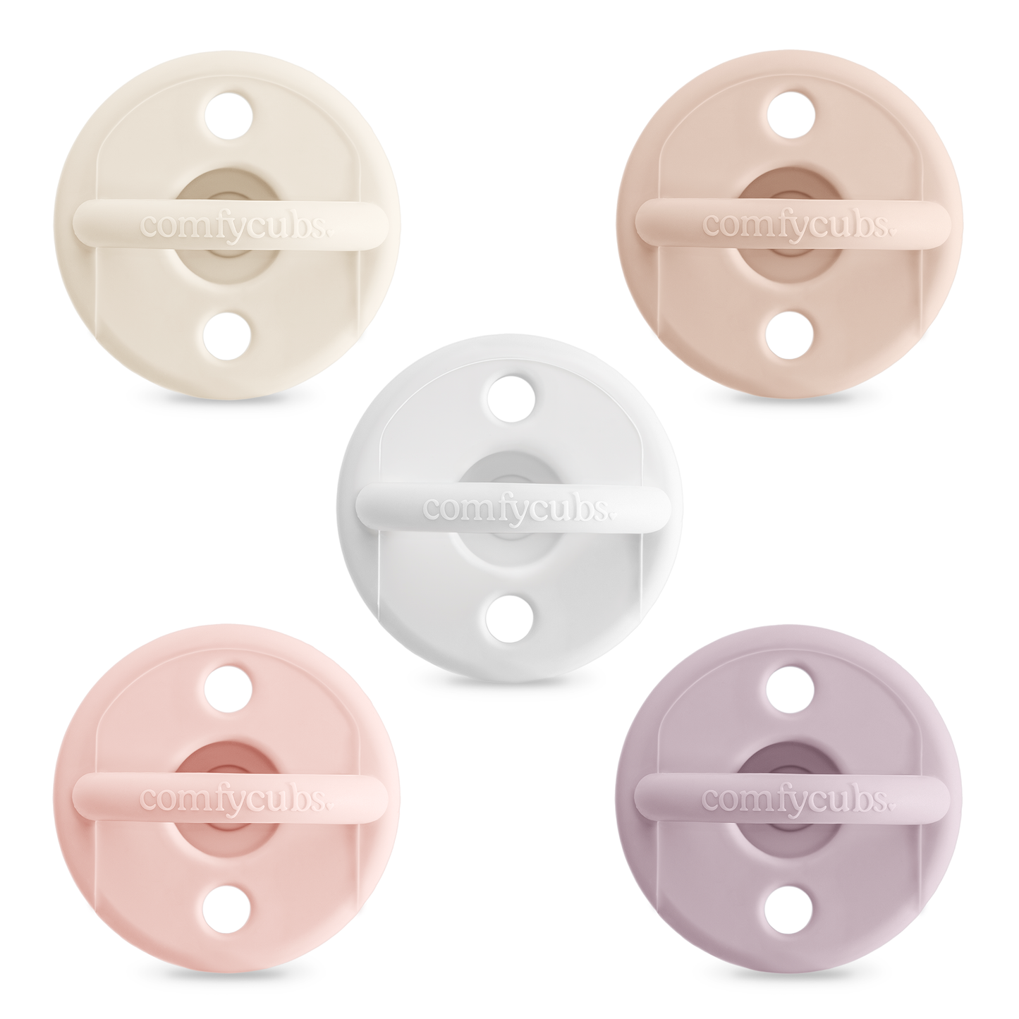 Pacifiers, Pack of 5 by Comfy Cubs