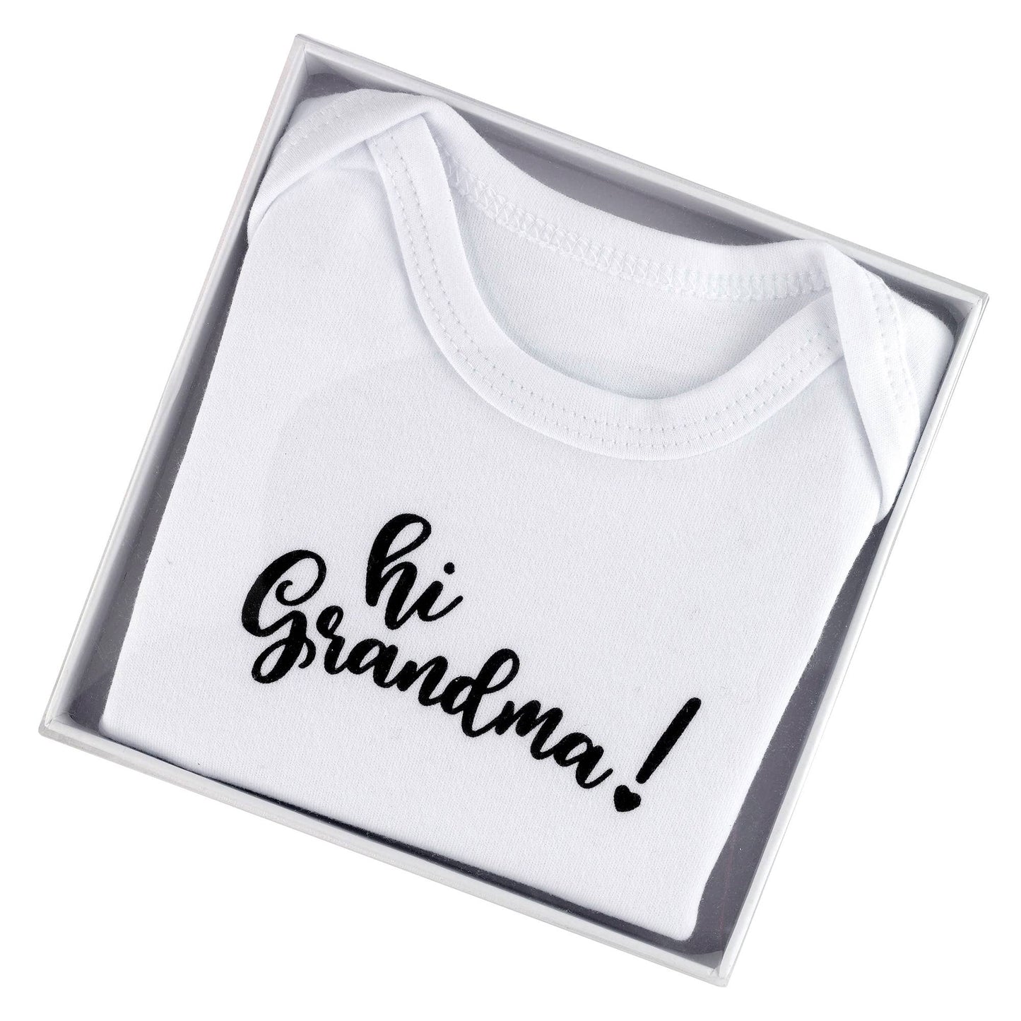 Lillian Rose, Hi Grandma! Pregnancy Baby Announcement Onesie