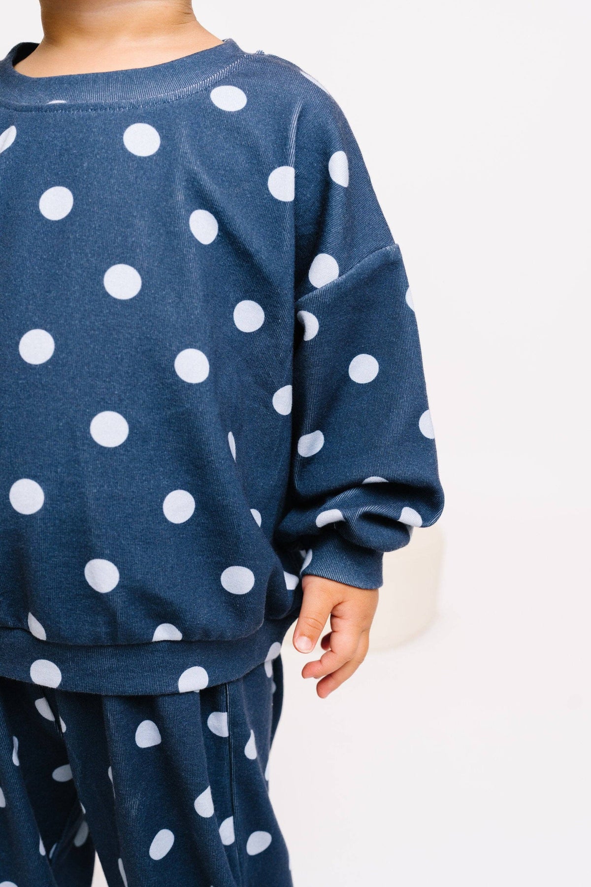Navy Polkadot Sweatsuit