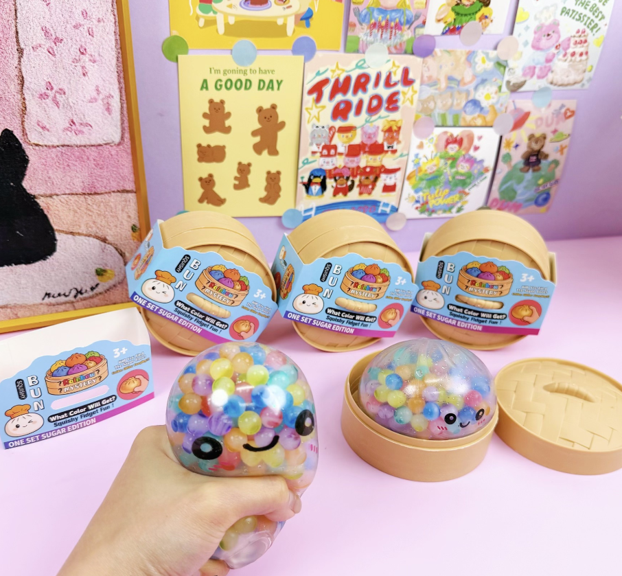 Colorful water beaded squishy dumplings-12unit
