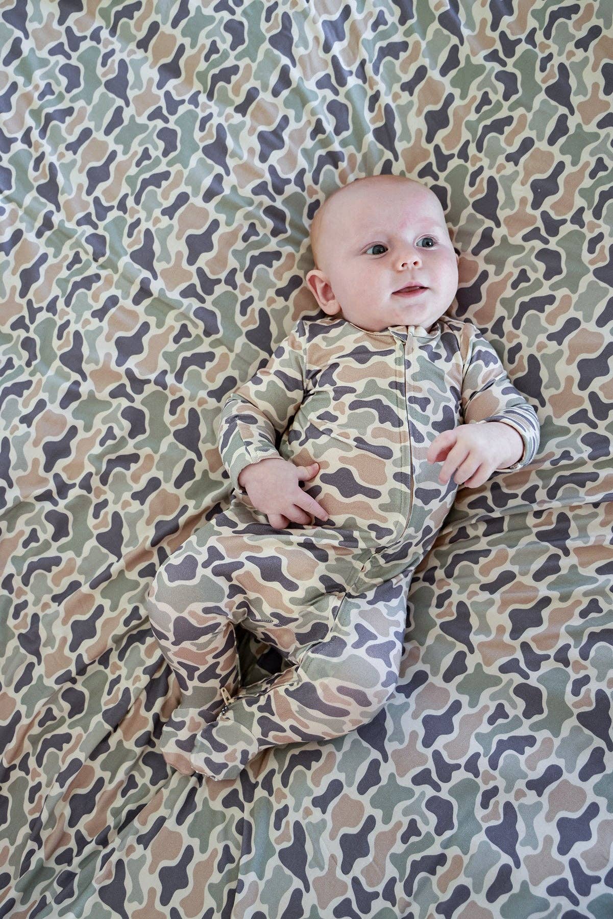 Zipper Footie | Camo Cutie