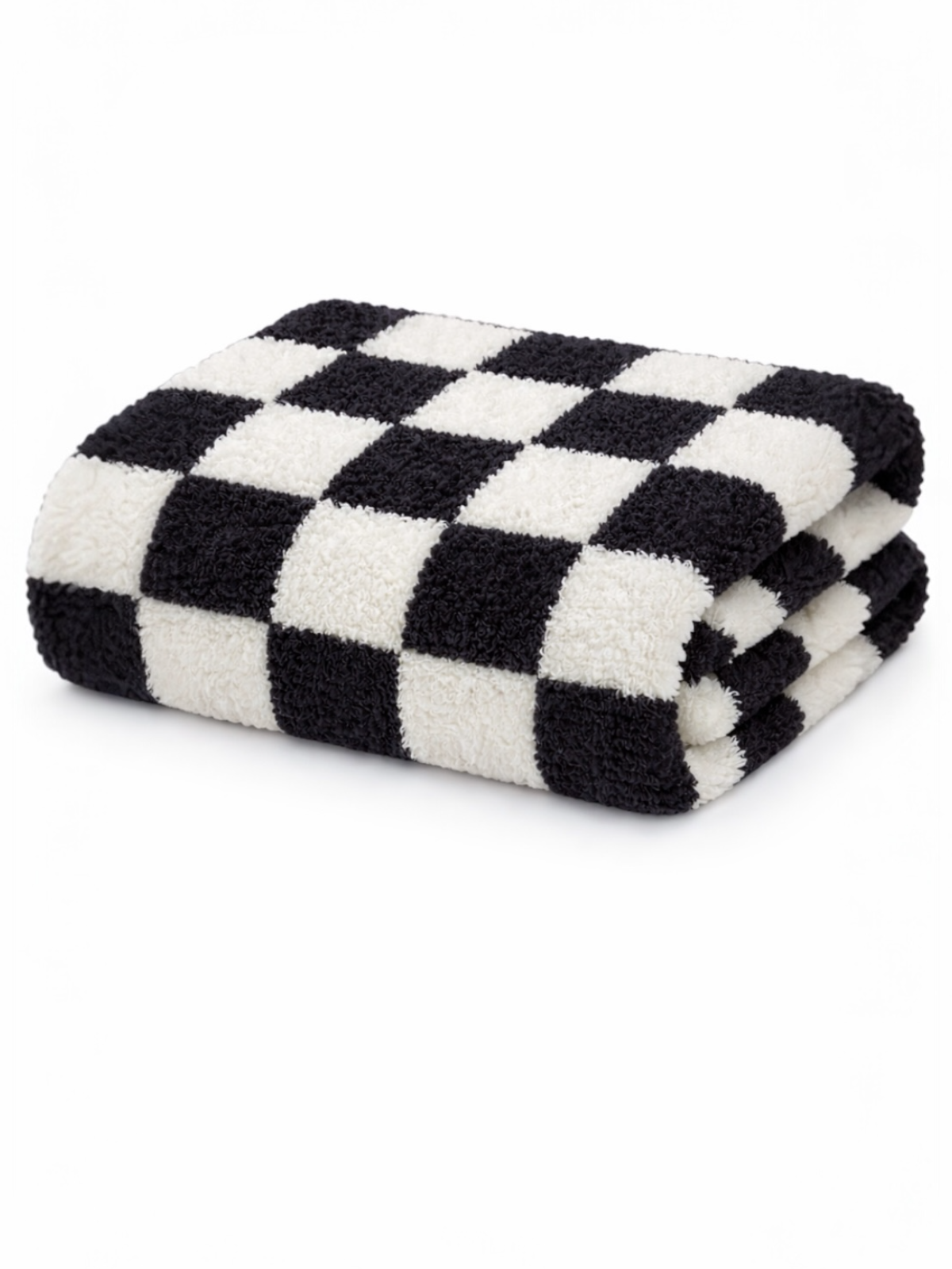 Phufy® Bliss Checkerboard Blanket, Black
