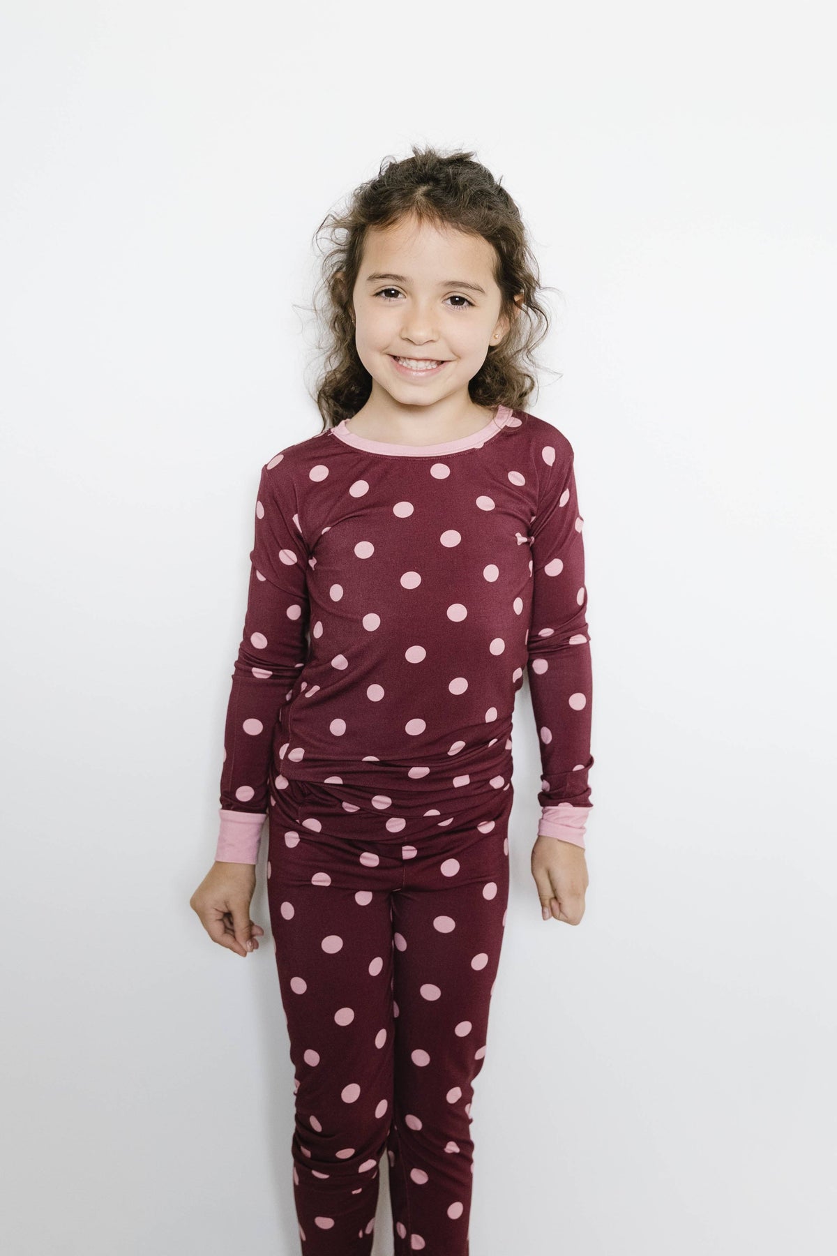Mulberry Polkadot Bamboo Set