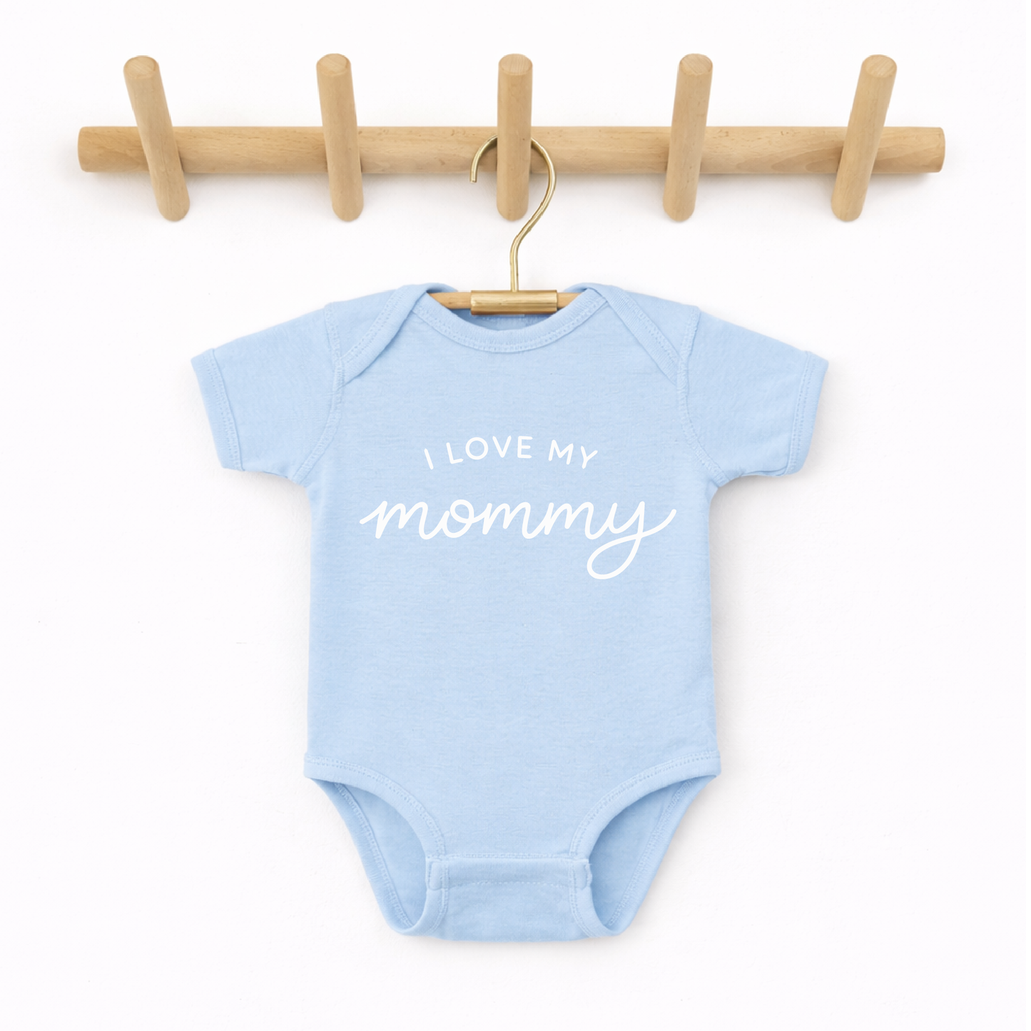 I Love My Mommy Baby Onesie, First Mother's Day Gift