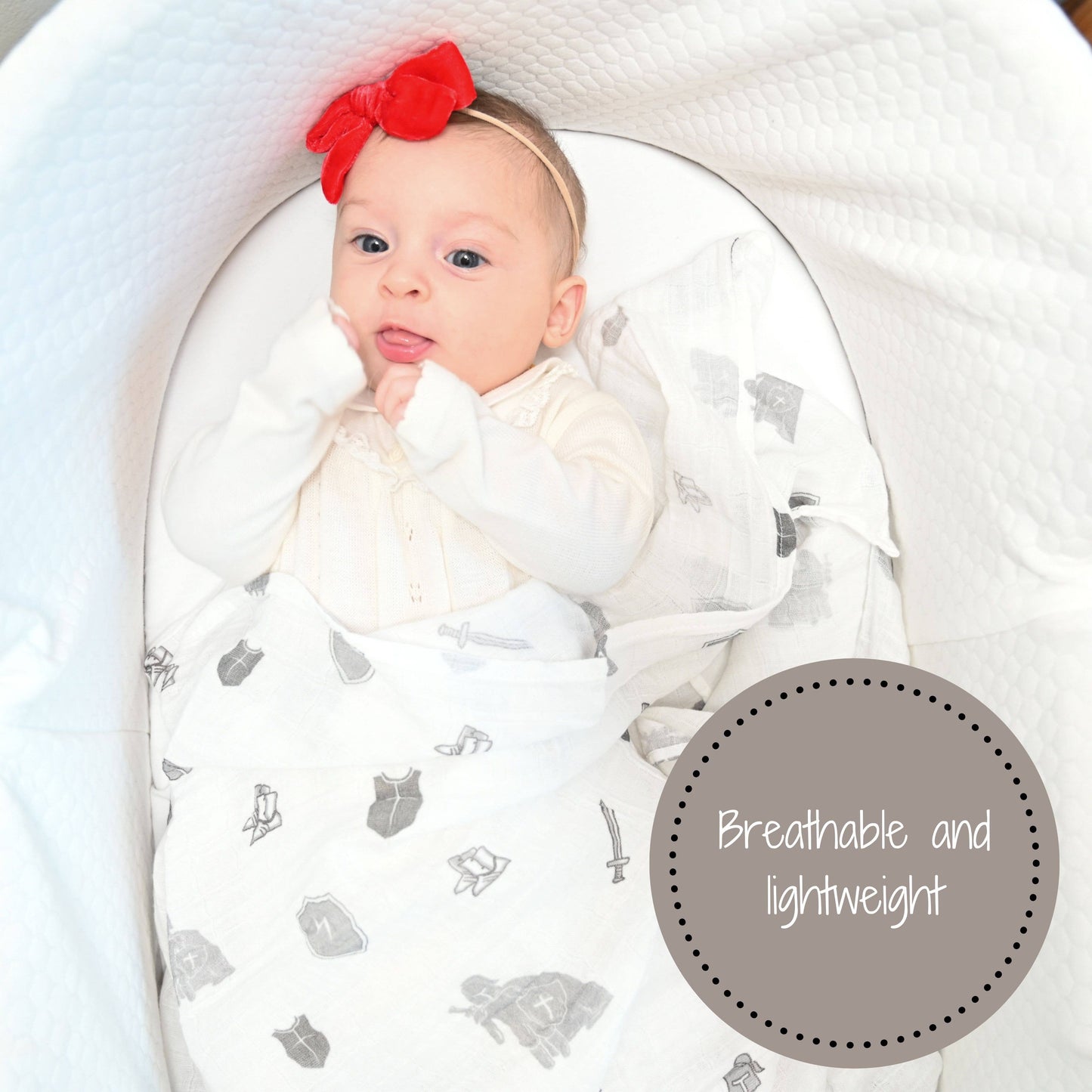 Armor of God Baby Muslin Swaddle Blanket