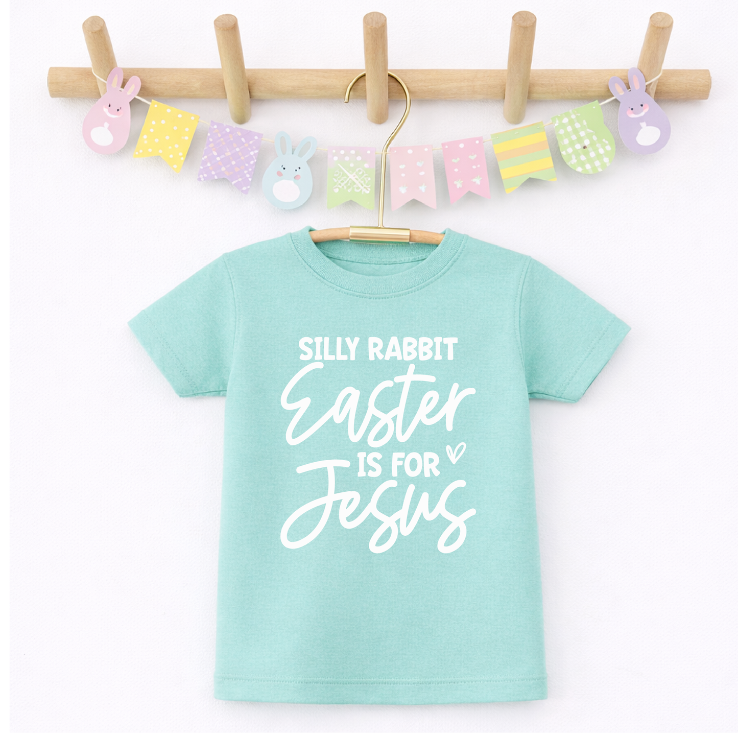 Kids Easter Shirt, Silly Rabbit Easter is for Jesus Tee