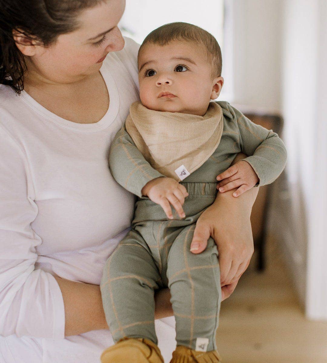 Organic Cotton Baby Bandana Bibs