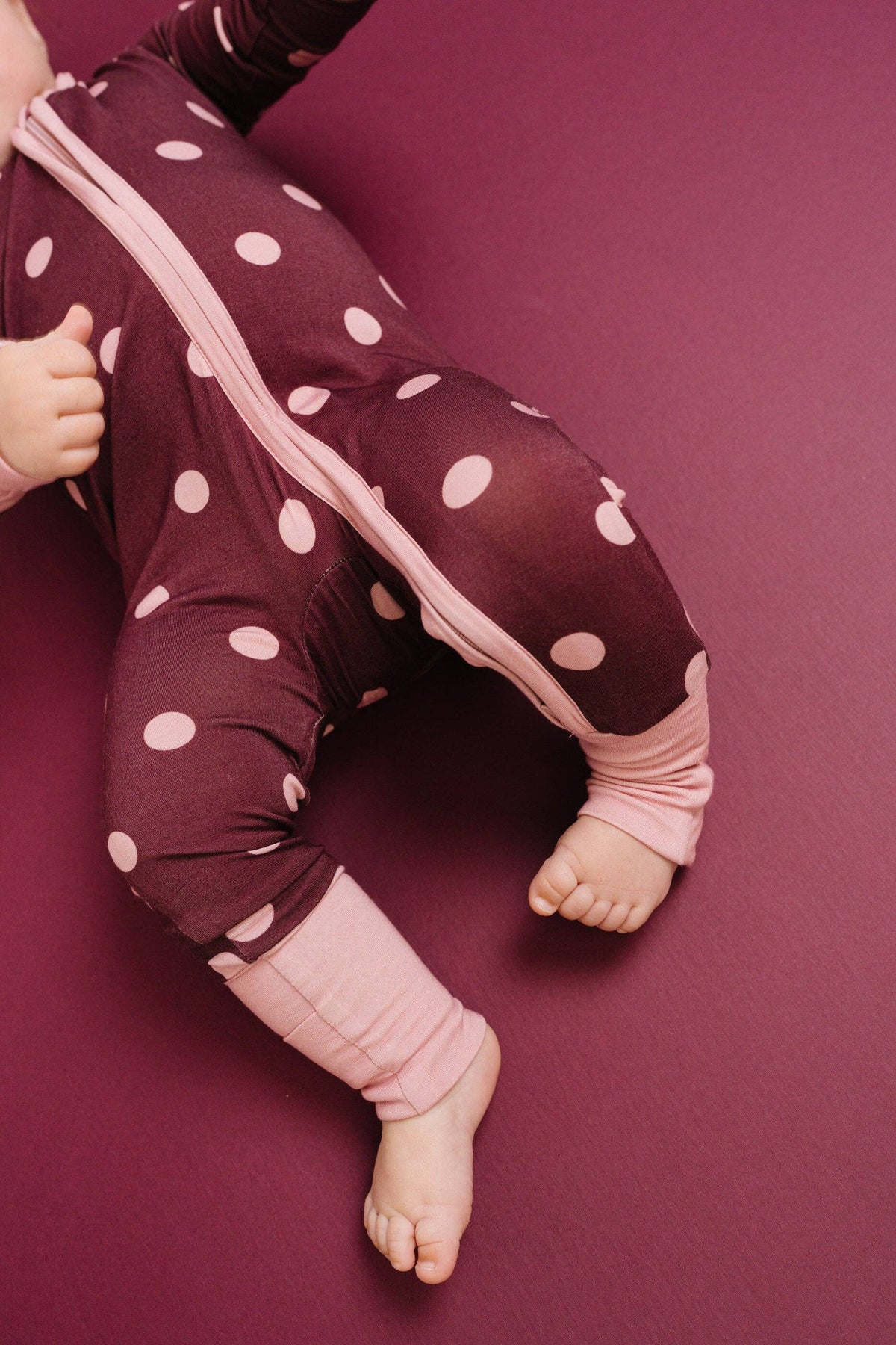 Mulberry Polkadot Bamboo Sleeper