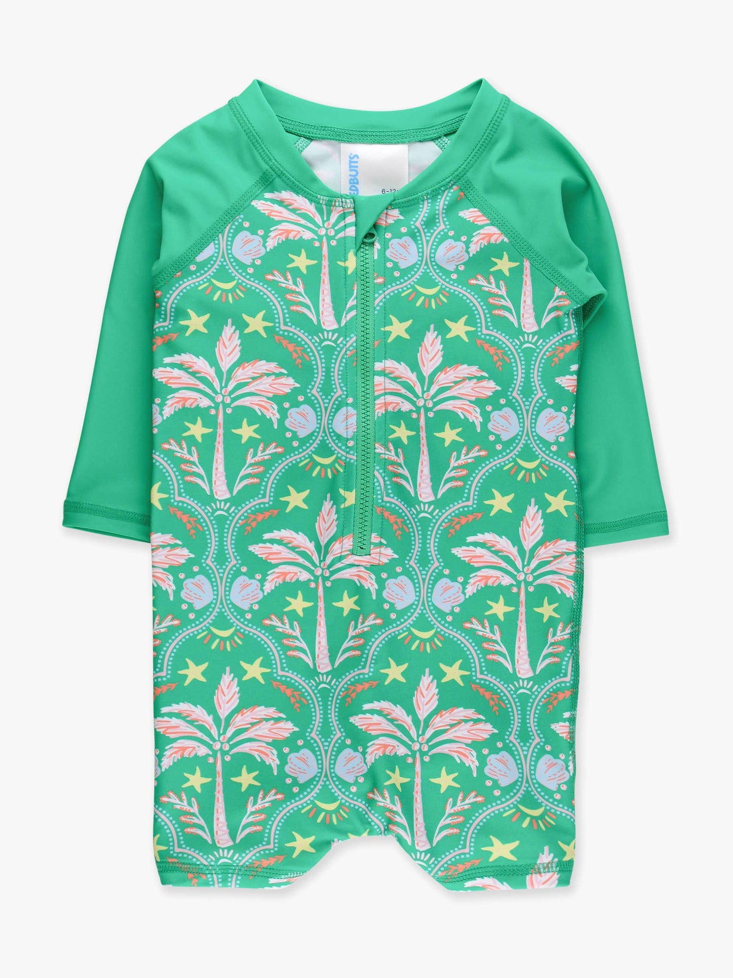 Baby Boys Coconut Cabana Long Sleeve One Piece Rash Guard Swimsuit