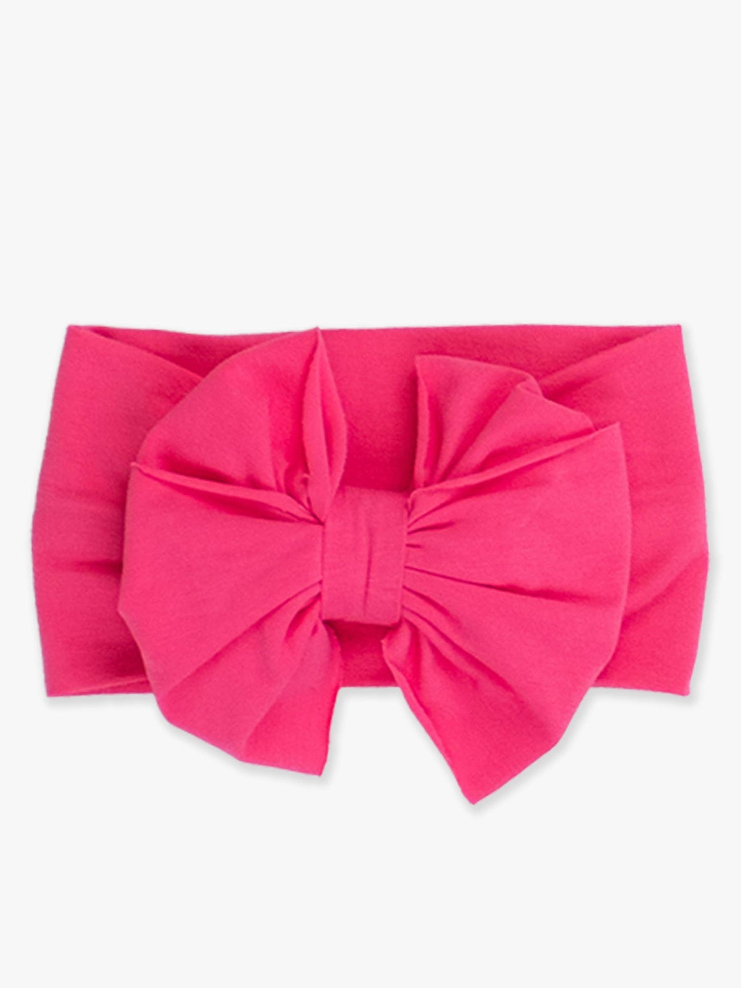 Girls Hot Pink Big Bow Headband