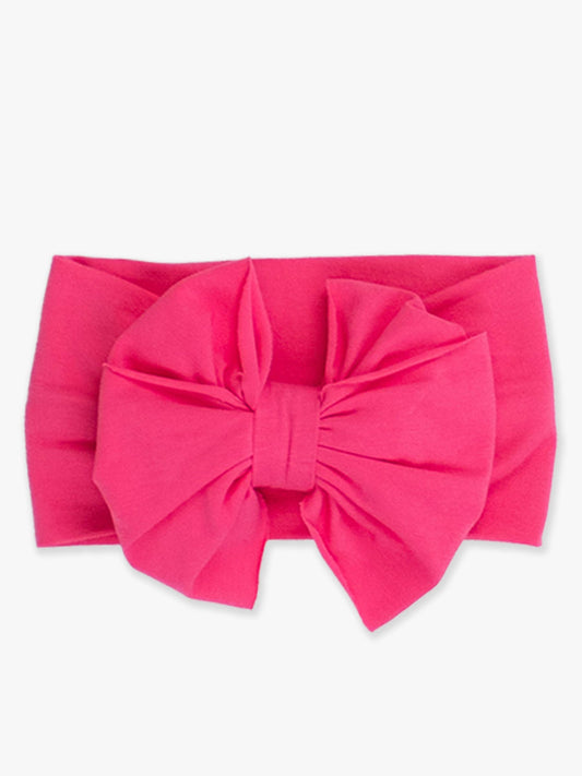 Girls Hot Pink Big Bow Headband
