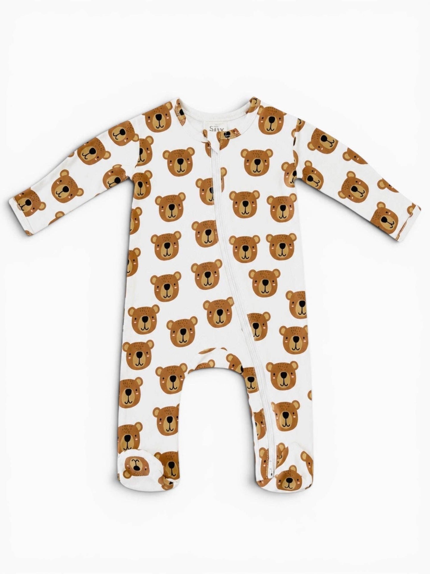 Baby Bear / Organic Cotton 2-Way Zip Footie