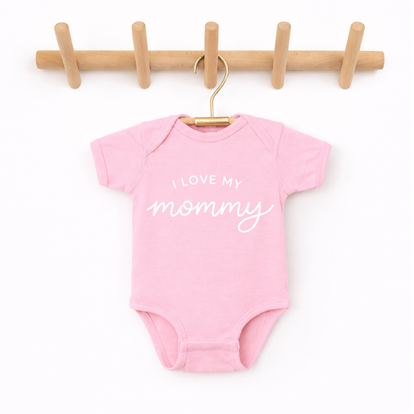 I Love My Mommy Baby Onesie, First Mother's Day Gift