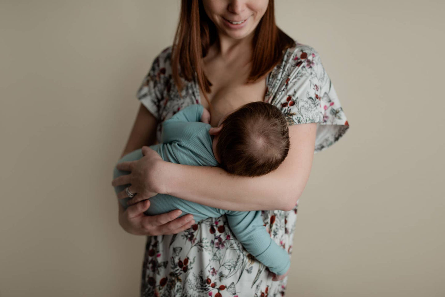 Floral Mommy Labor and Delivery/ Nursing Gown