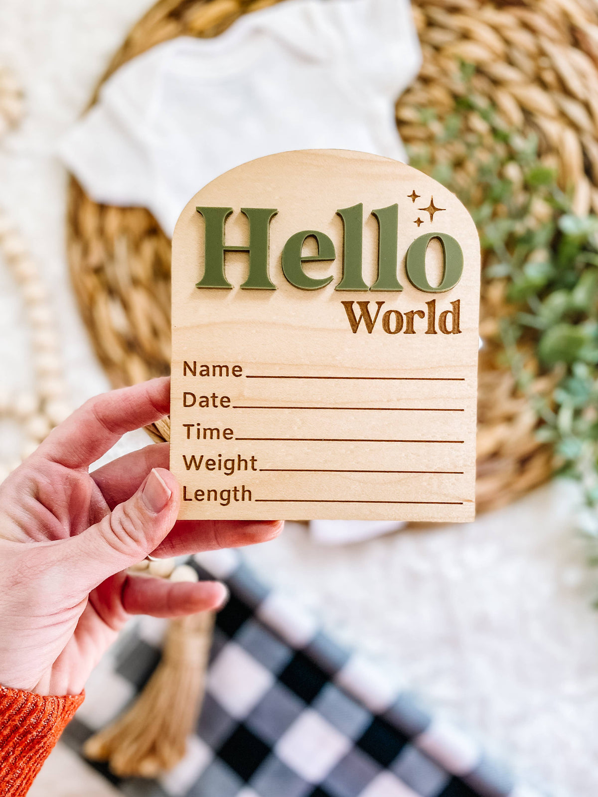 Hello World Birth Stat Sign