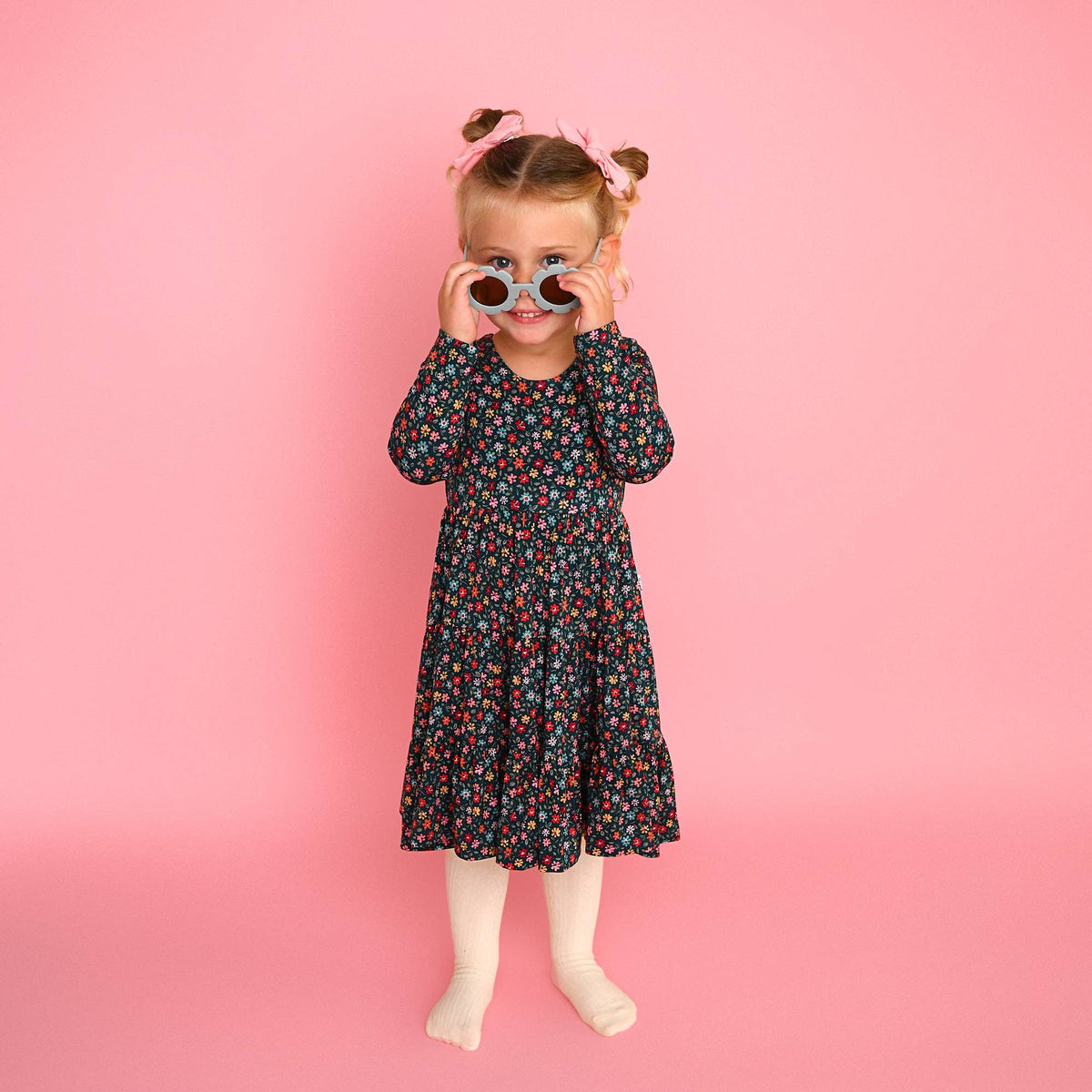 Isabelle SWING DRESS Bamboo Floral Kids Clothing Outfit
